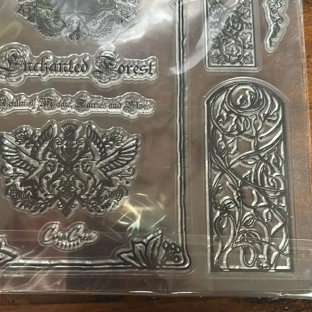 CoraCreaCrafts Clear Stamps Enchanted forest motive NEW